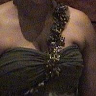 Beautiful Olive Green formal evening gown