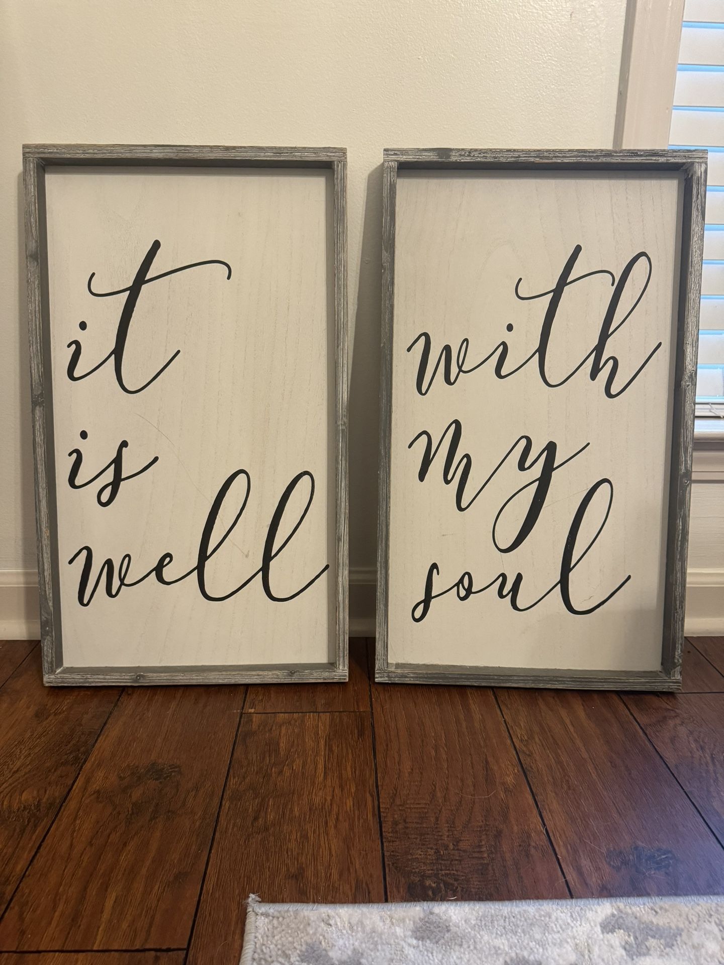 Wooden Wall Decor - 2 Piece Set.