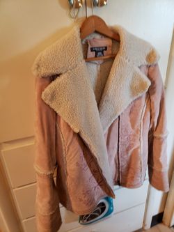 Bisou Bisou Pink Suede Jacket