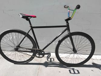 Matte Black Fixed Gear Single Speed Bike