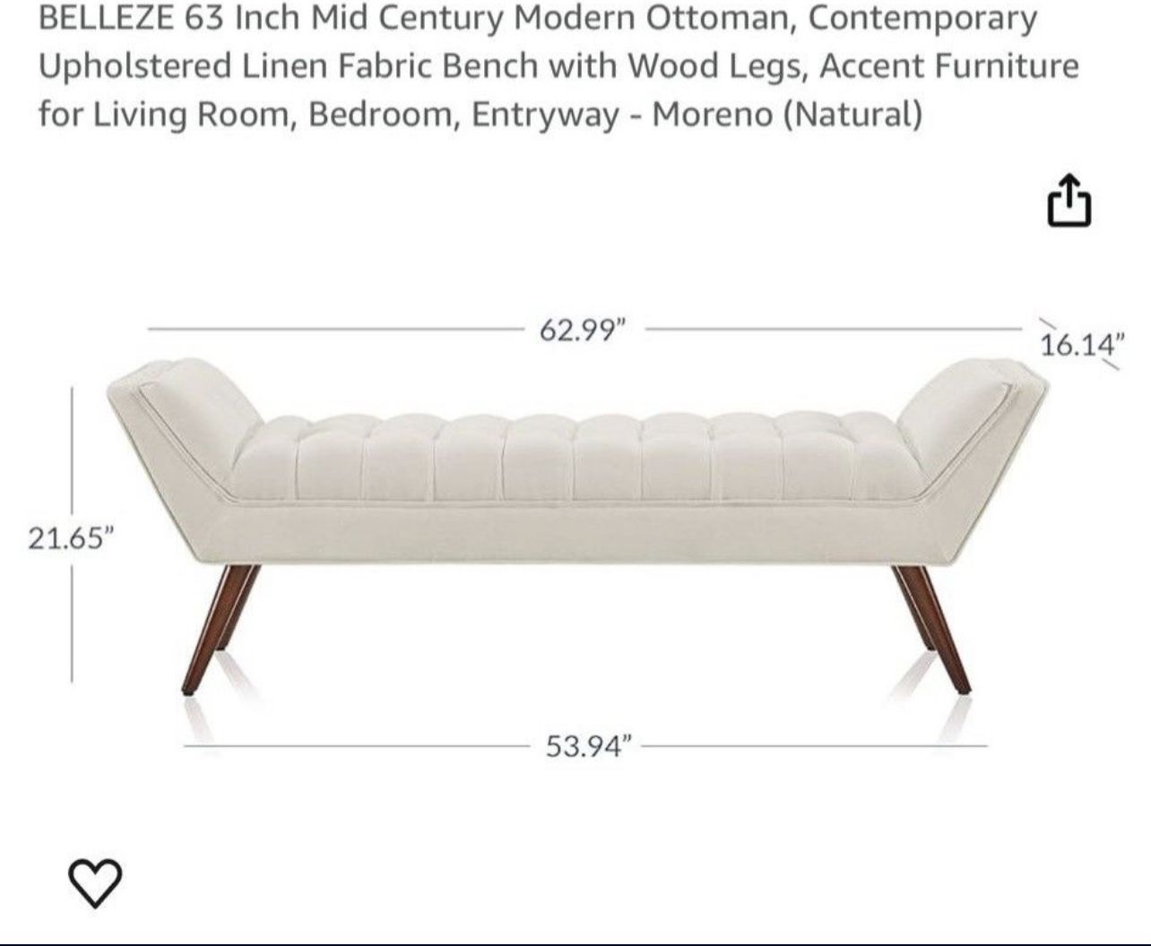 Mid Century Modern Ottoman