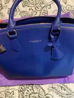 Magnifique Blue Satchel Handbag