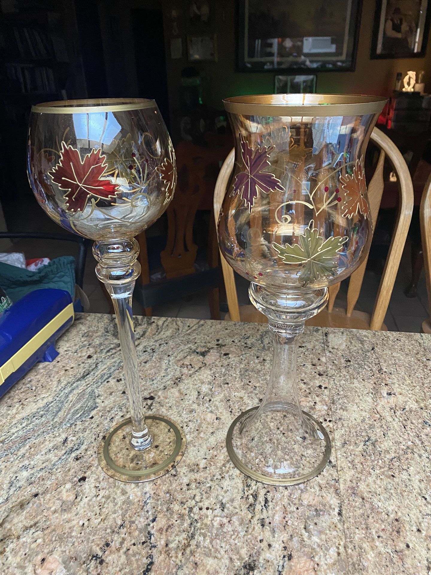 FALL Beautiful Tall candle goblet