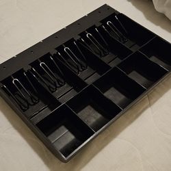 Cash Money Tray with 5 Bills/Coins Drawer Register