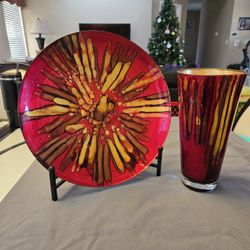 Decorative Vase And Plate