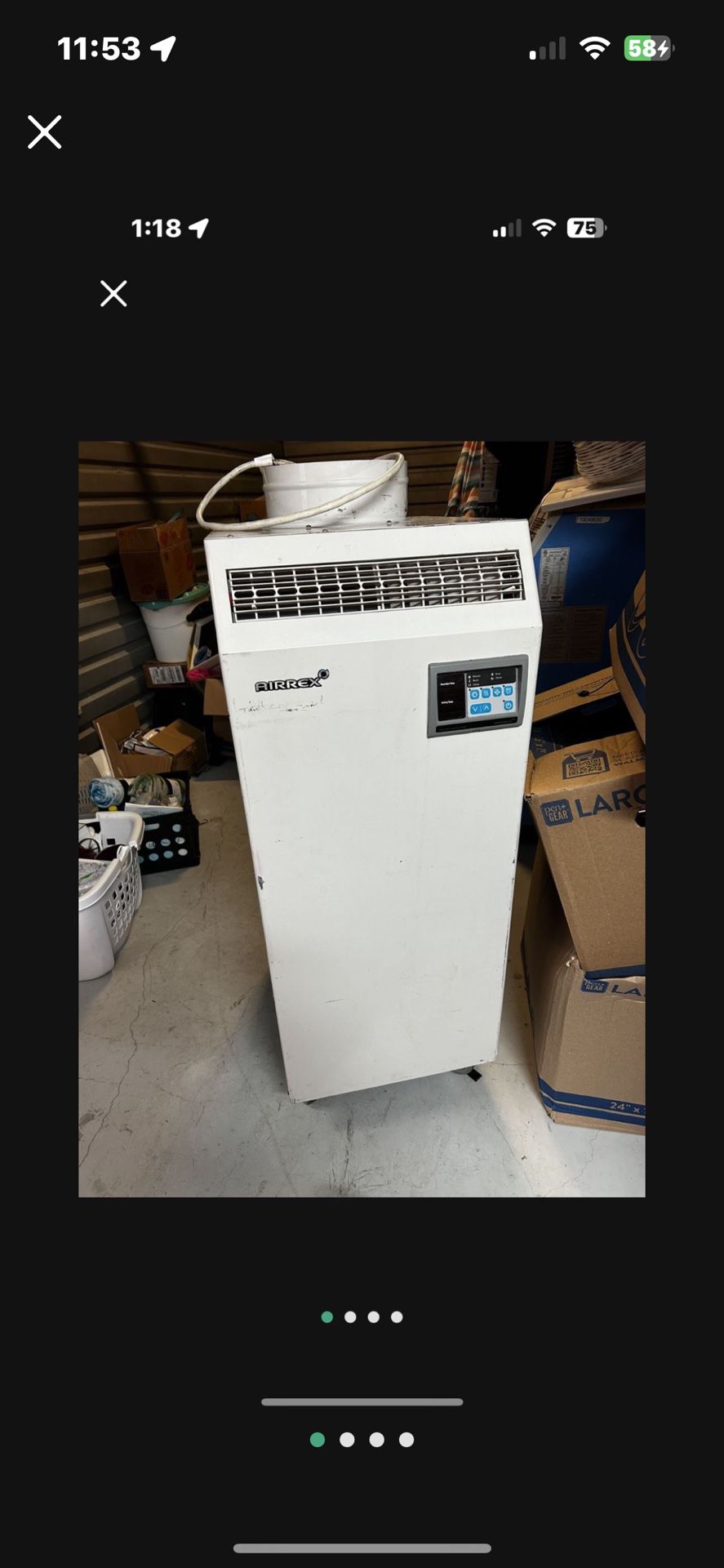 swamp cooler, portable AC evaporative air conditioner