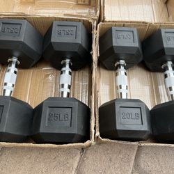 Brand New Dumbbells 20LB And 25LB Sets