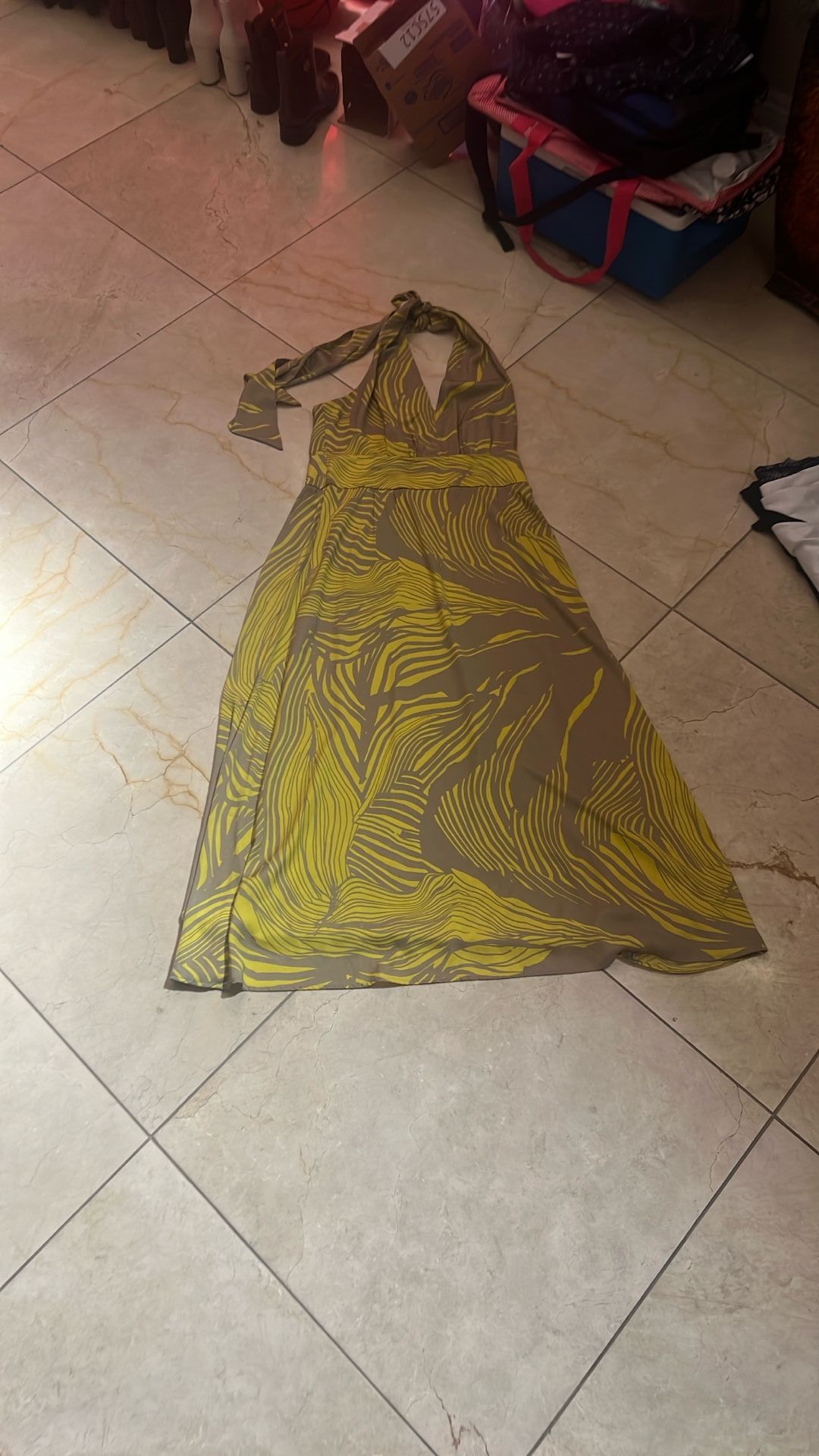 Banana Republic Halter Maxi Dress Size 14