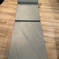 Gray Portable Fold Up Bed – Floor Futon Mat 6 Inch Density