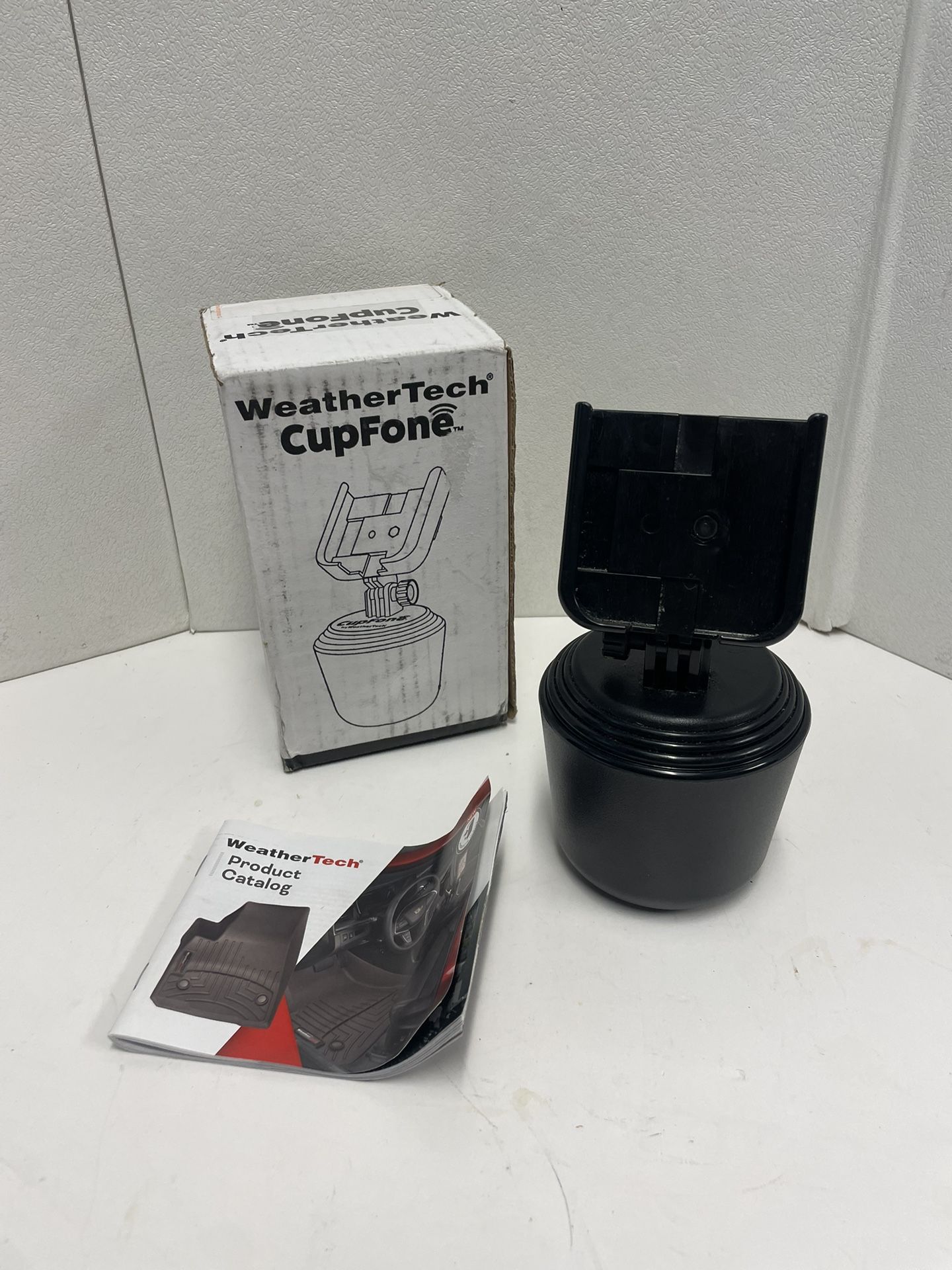 WeatherTech CupFone Universal Adjustable Cup Holder Car Mount - 81CF04 Black