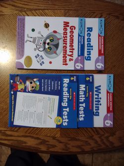 KUMON & Scholastic grade 6 learning books