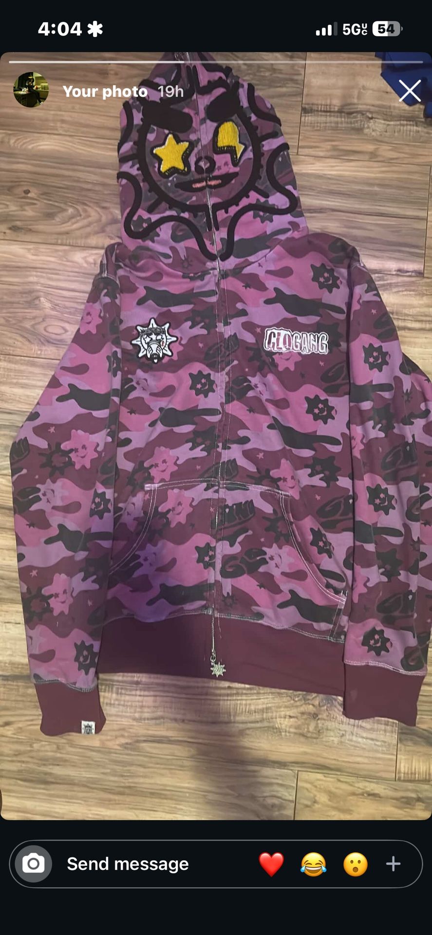 Glogang Full Zip Hoodie Size XL