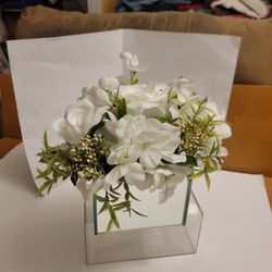 Mirrored Box Floral Arrangement 