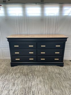 Black 6 Drawer Dresser