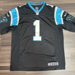 Nike On-Field Carolina Panthers Cam Newton #1 Home Stitched Jersey Men’s L