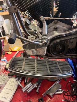 Shovelhead floor board controls complete set