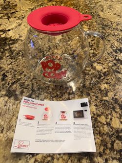 Glass Popcorn Popper **LIKE NEW**