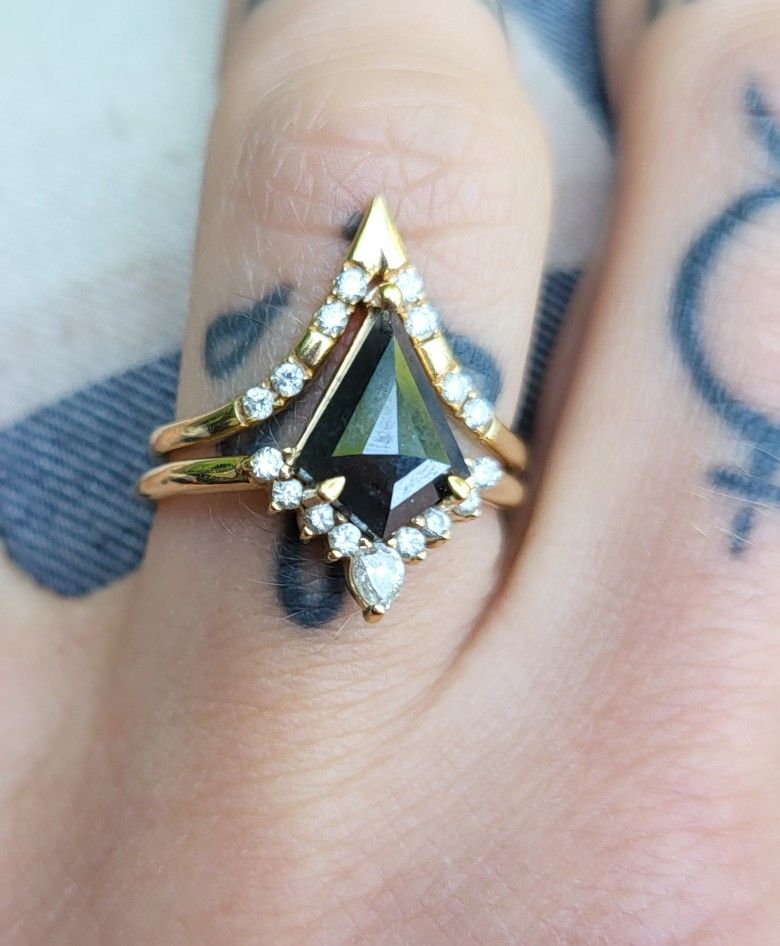 Engagement Ring and Wedding Band