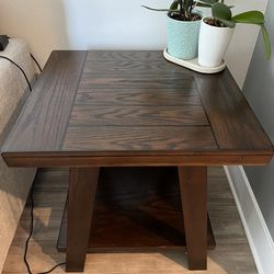 Wooden side table.