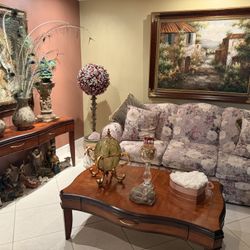 Living Room Furniture Set – Sofa + Coffee Table + Console Table