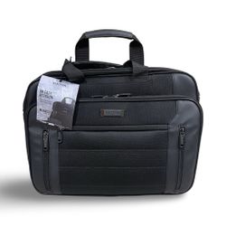KENNETH COLE REACTION Double Gusset Checkpoint Friendly Laptop Brief