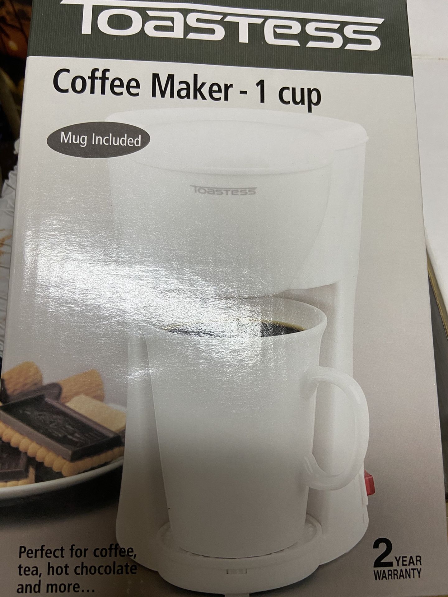 New one cup coffee maker with mug