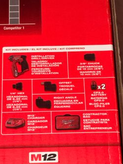Milwaukee 4 in 1  Drill/Driver Kit Red Lithium CP 2.0