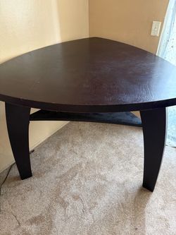 Table two chairs and bench.