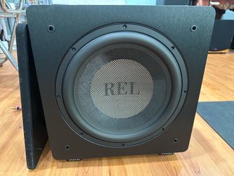 MINT REL Acoustics HT/1205 Home Theater 12” Powered Subwoofer - Black Vinyl.