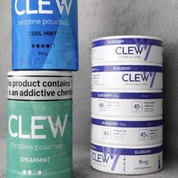 CLEW Nicotine Pouches -READ DESCRIPTION – Unopened Cans