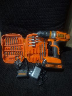 Black +Decker 20v Max cordless drill