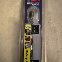 Bosch HCBG14T 3/8” 12” Long  BlueGranite Turbo Carbide Hammer Drill Bit for Concrete, Stone and Masonry Drilling