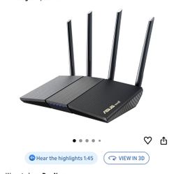 ASUS RT-AX1800S Dual Band WiFi 6 Extendable Router