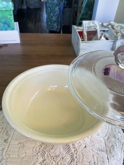 Vintage Ceramic OvenServe Casserole Dish With Lid