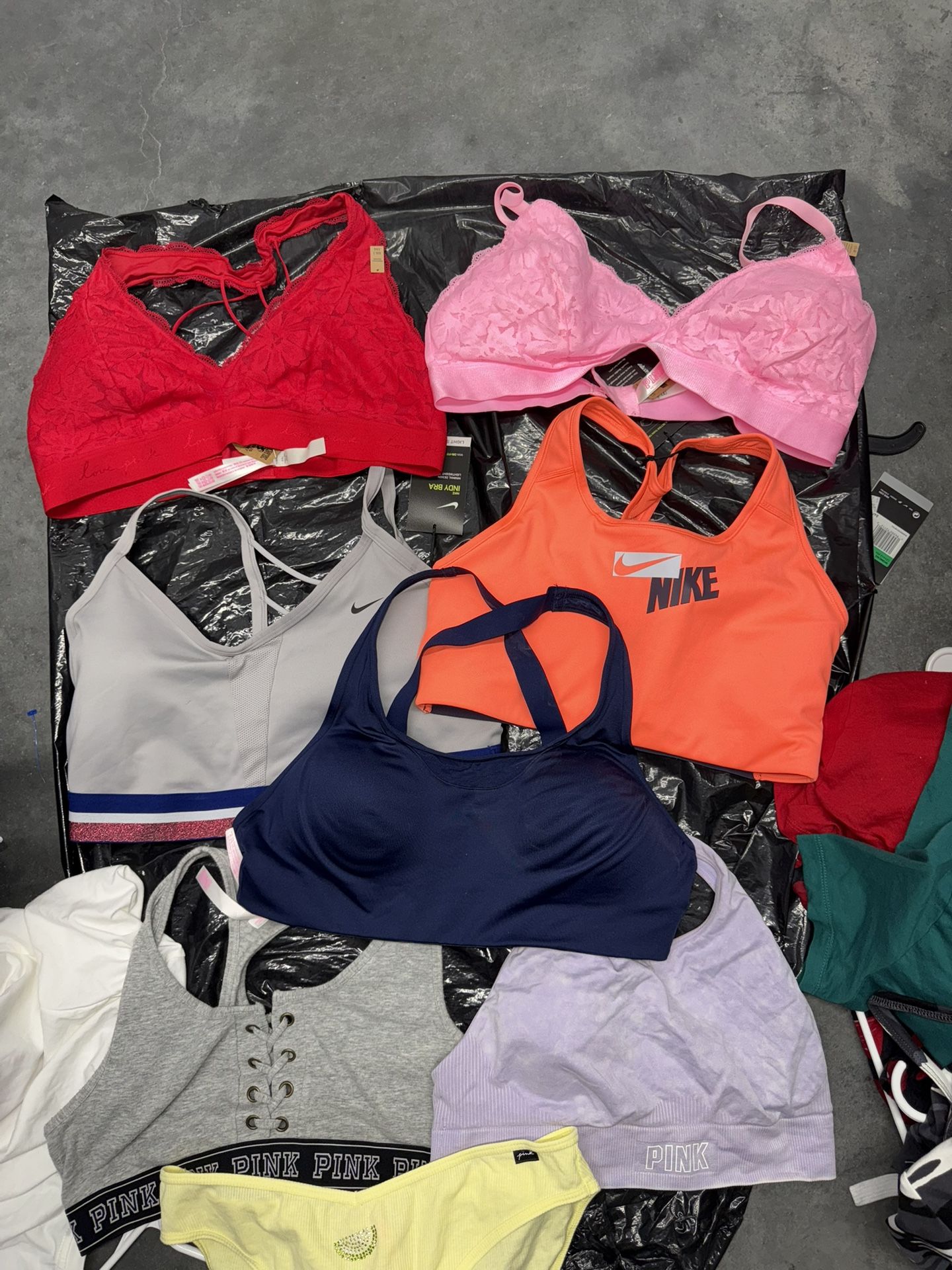 Nike/pink Bras