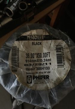 3ft x50 ft window screen 1 roll