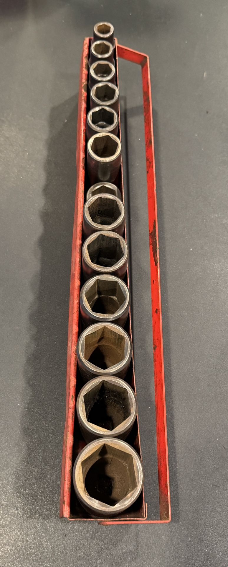 Mac Tools VDP 146-406 7/16"-1-1/4" 13pc 1/2” Drive Deep Impact Socket Set USA.