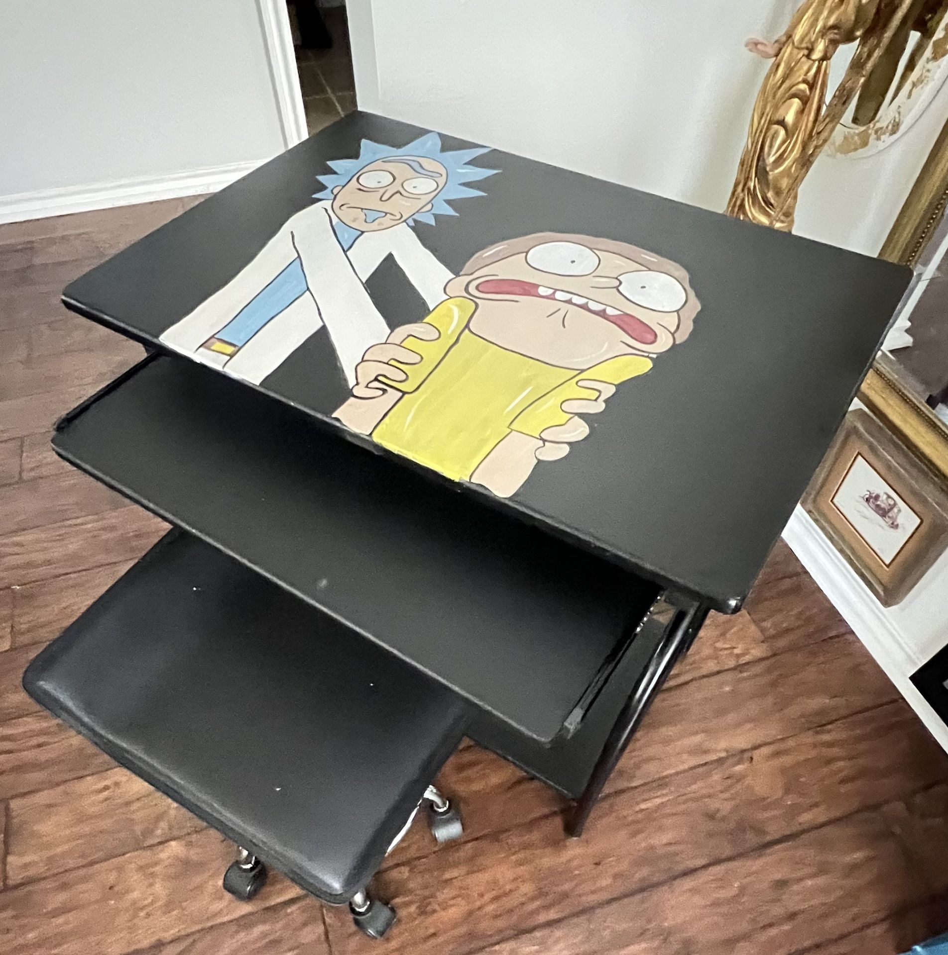 Rick And Morty Small Desk And Chair