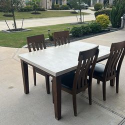 Table and chairs