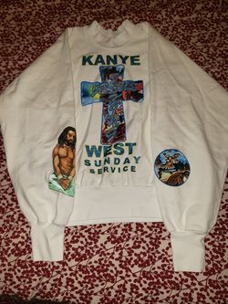 Kanye West "I Am No Saint, I'm Only His Father" Sweatshirt from Jesus Is King Sunday Service LA Exclusive