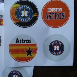 NEW HOUSTON ASTROS STICKERS
