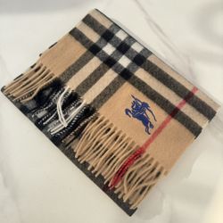 Burberry Check Cashmere Scarf 