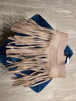 Gorgeous Leather Fringe Belt by BCBG NWT