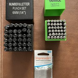 Punch Sets: Number And Letter:1/4”and 1/8”