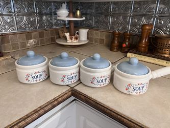  Vintage Soup Bowls With Lids