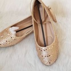 fancy floor slippers Rose Gold