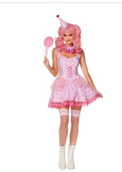Pink Clown Halloween Costume
