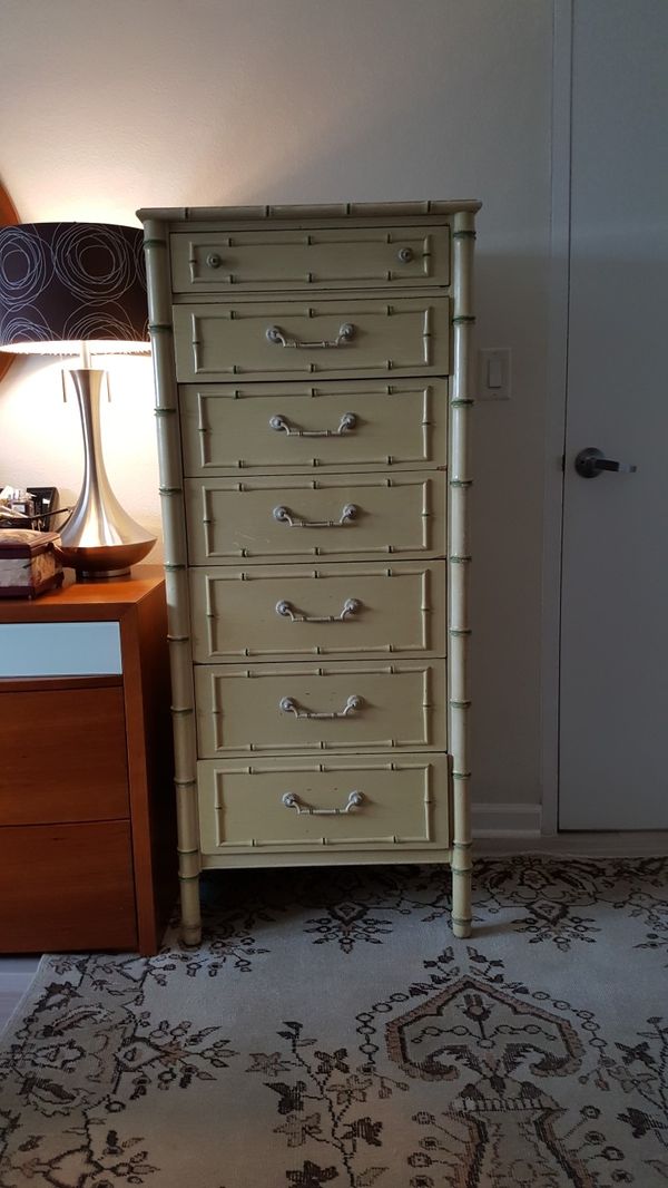 Vintage Thomasville Faux Bamboo Dresser For Sale In Hollywood Fl