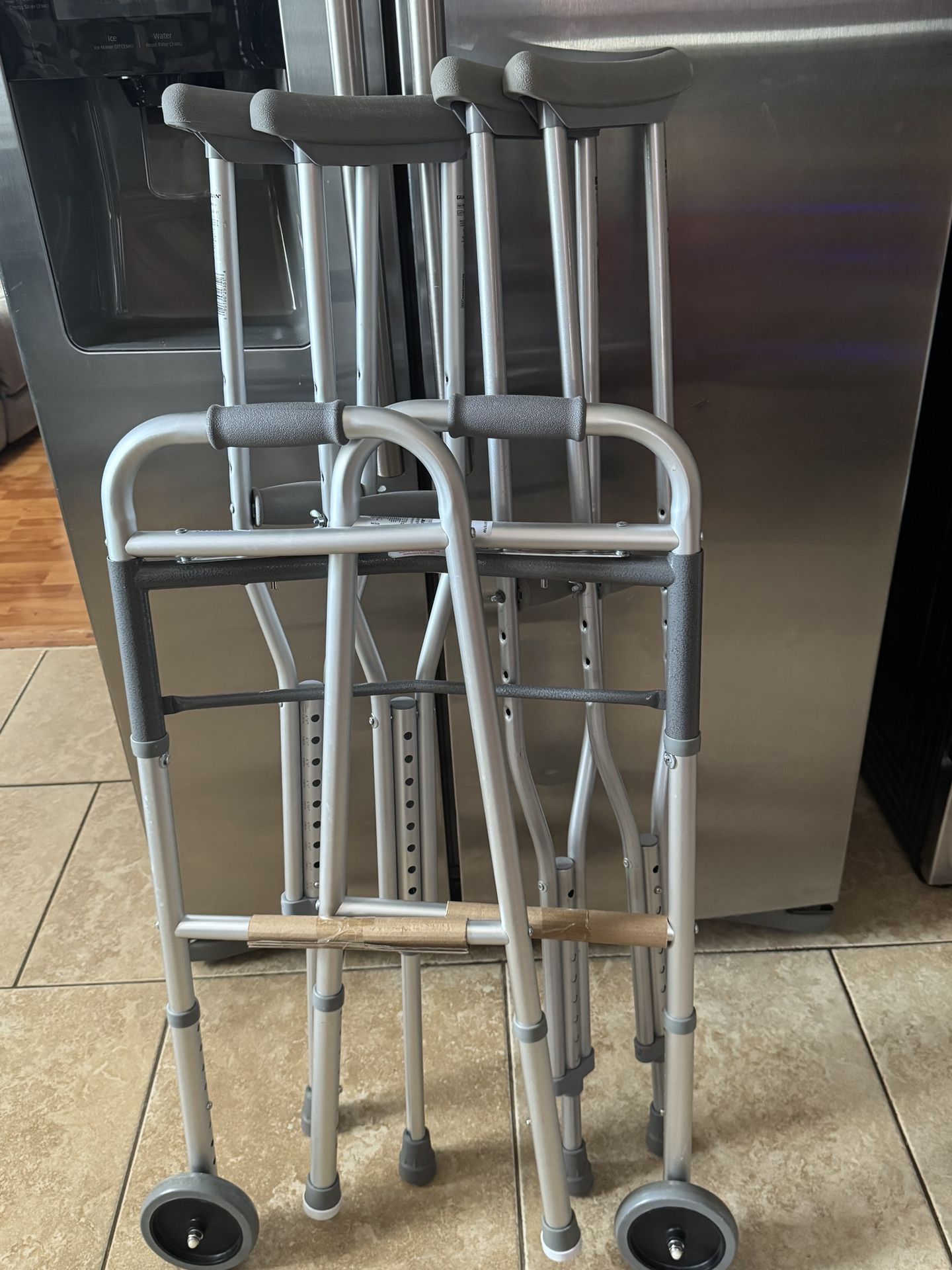 Walker & Crutches Aluminum New