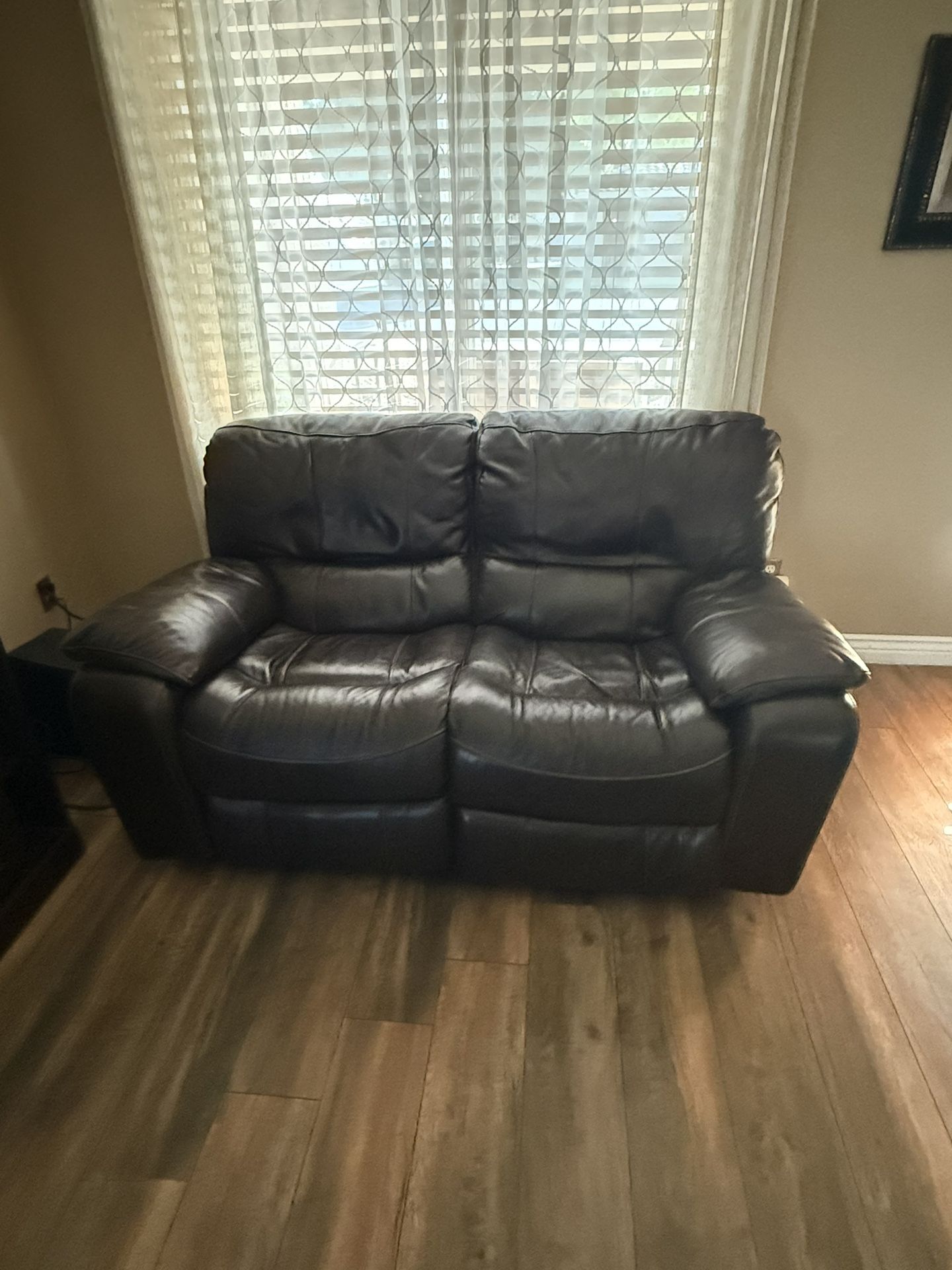 Love Seat Leather Couch 